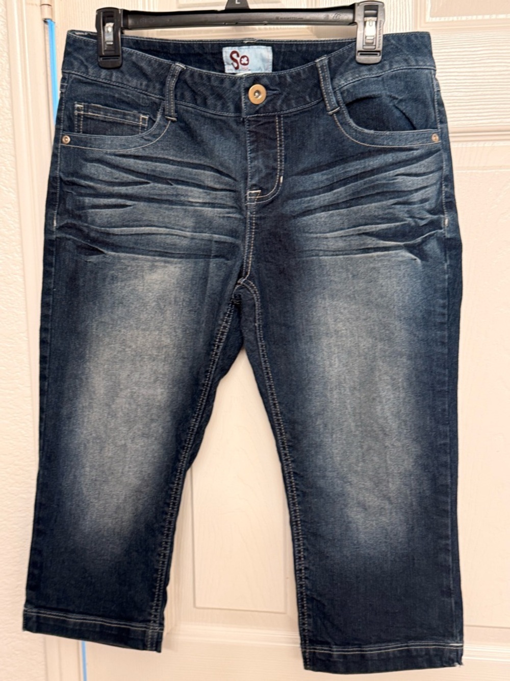 SO Women's Dark Blue Stretch Denim Jeans